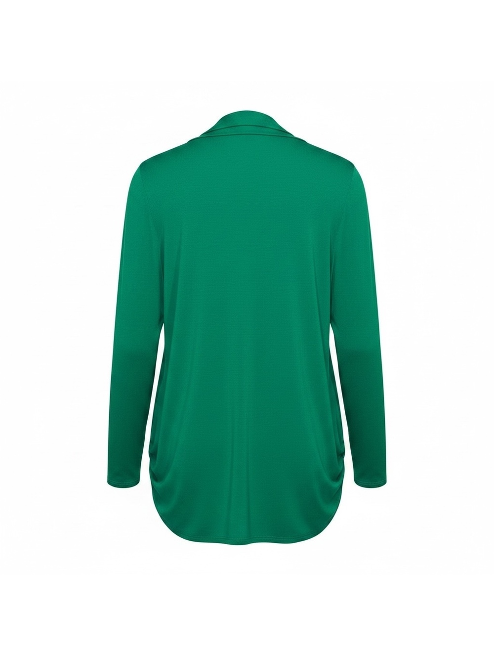Modern Attraction Kelly Green Open Front Draped Waterfall Cardigan Size M - Picture 3 of 6